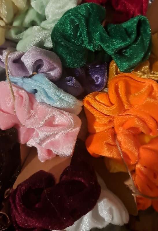 Flauels scrunchie × 3