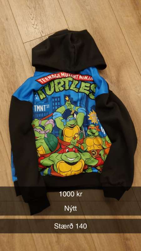 Turtles peysa blá NÝTT