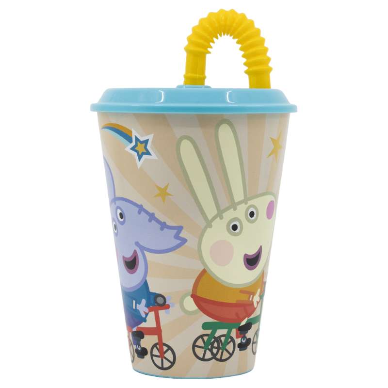 Glas m/röri Peppa Pig