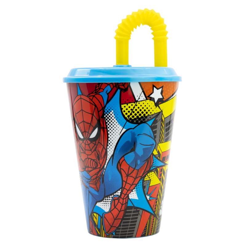 Glas m/röri Spiderman