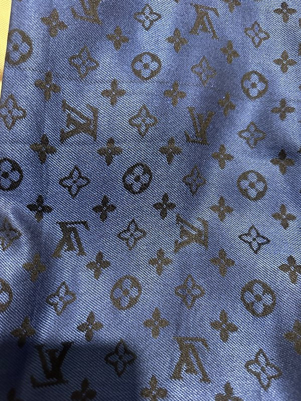 LV blue scarf