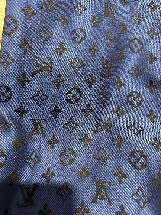 LV blue scarf