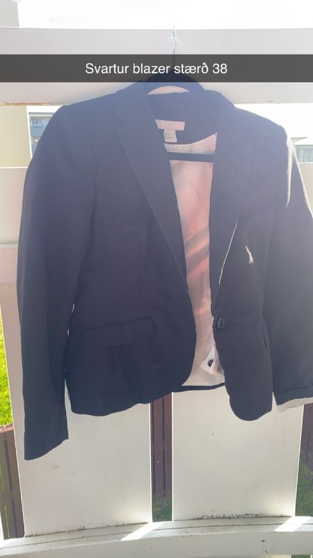 Svartur blazer