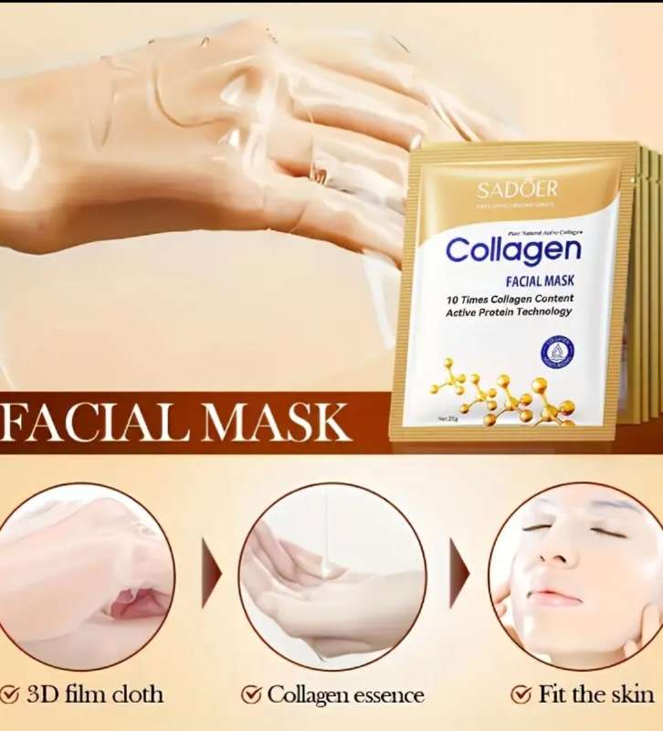 Collagen facial mask